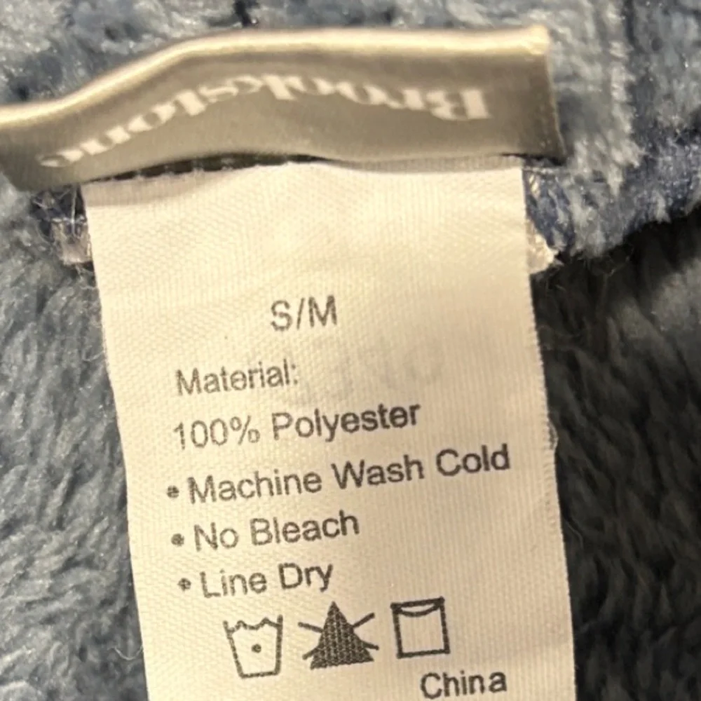Brookstone Plush Blue Robe - Picture 5 of 7